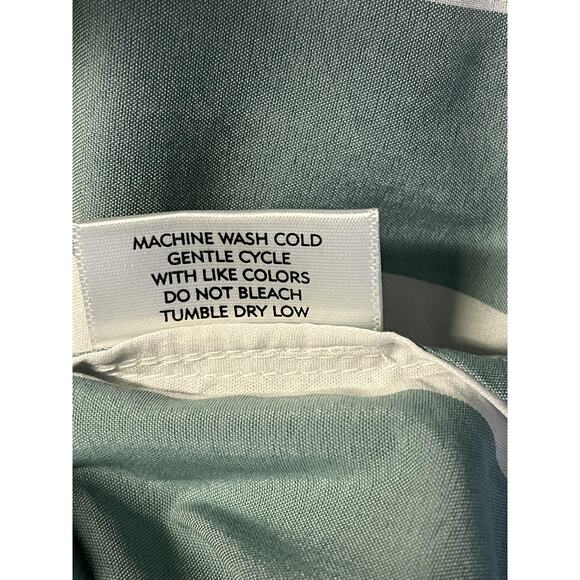 Atlantic-Pacific x LAKE Shirt Dress Womens XS Green/White Striped Pockets Resort - Picture 12 of 15